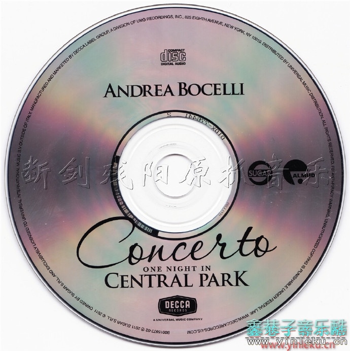 安德烈.波切利AndreaBocelli-Concerto[2011纽约中央公园演唱会][WAV+CUE]