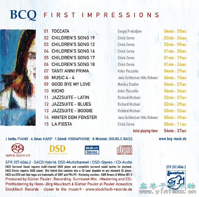 老虎鱼BlueChamberQuartet-FirstImpressions-24bit44.1kHz