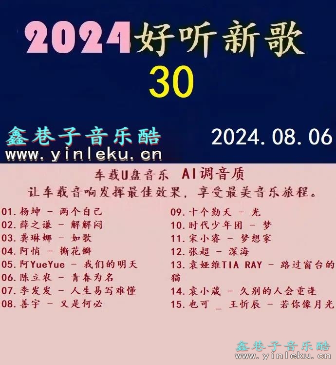 群星 -《2024好听新歌30》十倍音质 [WAV+分轨]