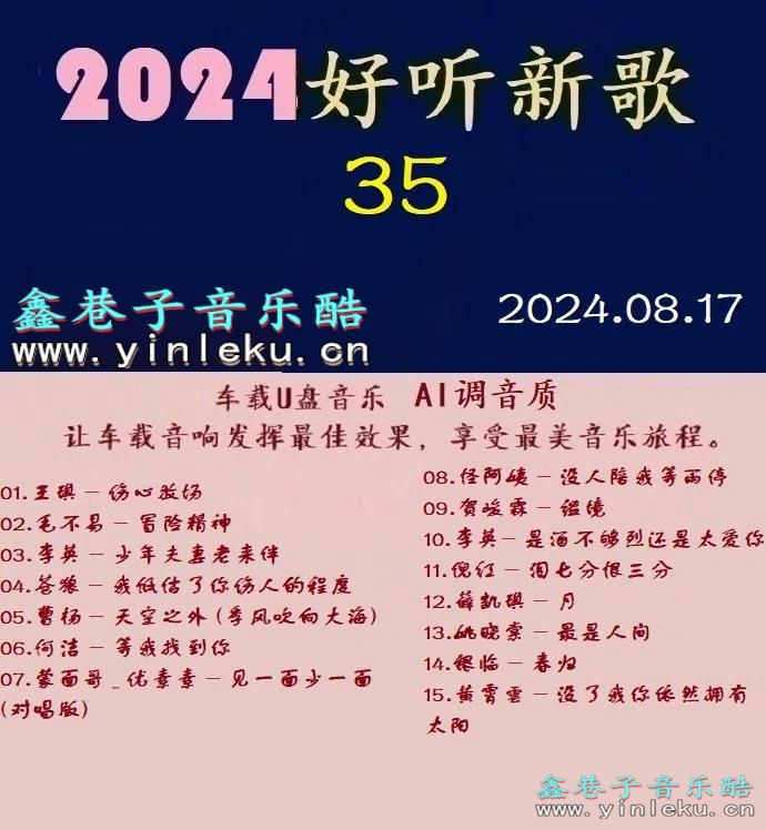 群星 -《2024好听新歌35》十倍音质 [WAV+分轨]